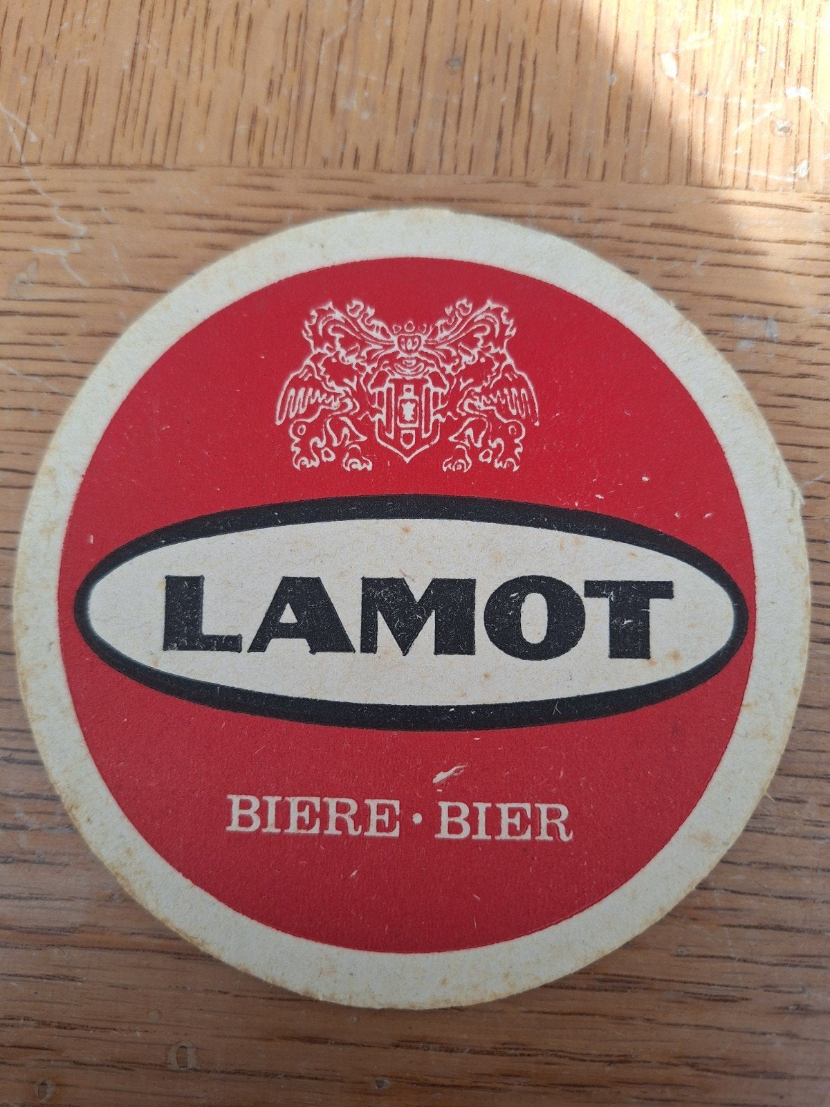 oud bierviltje brouwerij Lamot Mechelen, Verzamelen, Ophalen of Verzenden