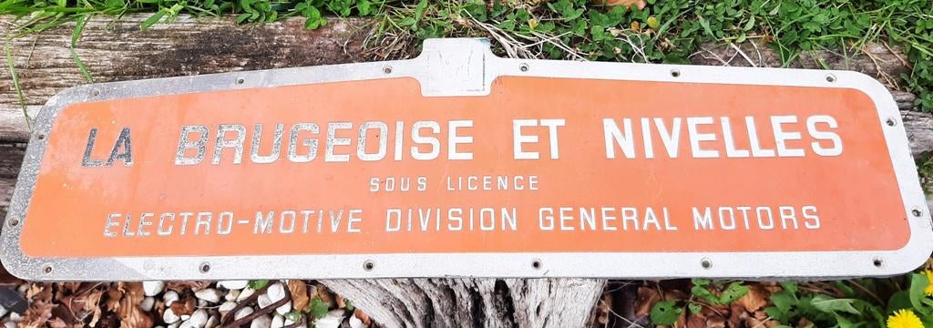 Plaque constructeur de locomotive train chemin de fer, Enlèvement ou Envoi, Train