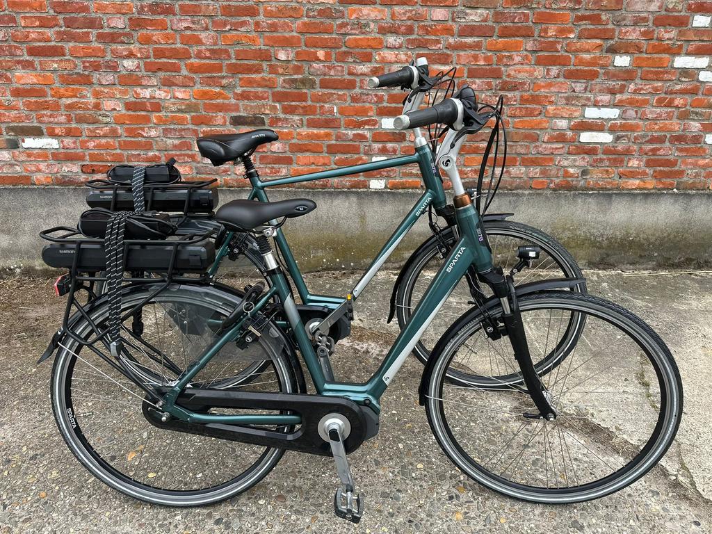 Set electrische sparta m7s middenmotor fietsen, Fietsen en Brommers, Fietsen | Dames | Damesfietsen, Sparta, Versnellingen, 53 tot 56 cm