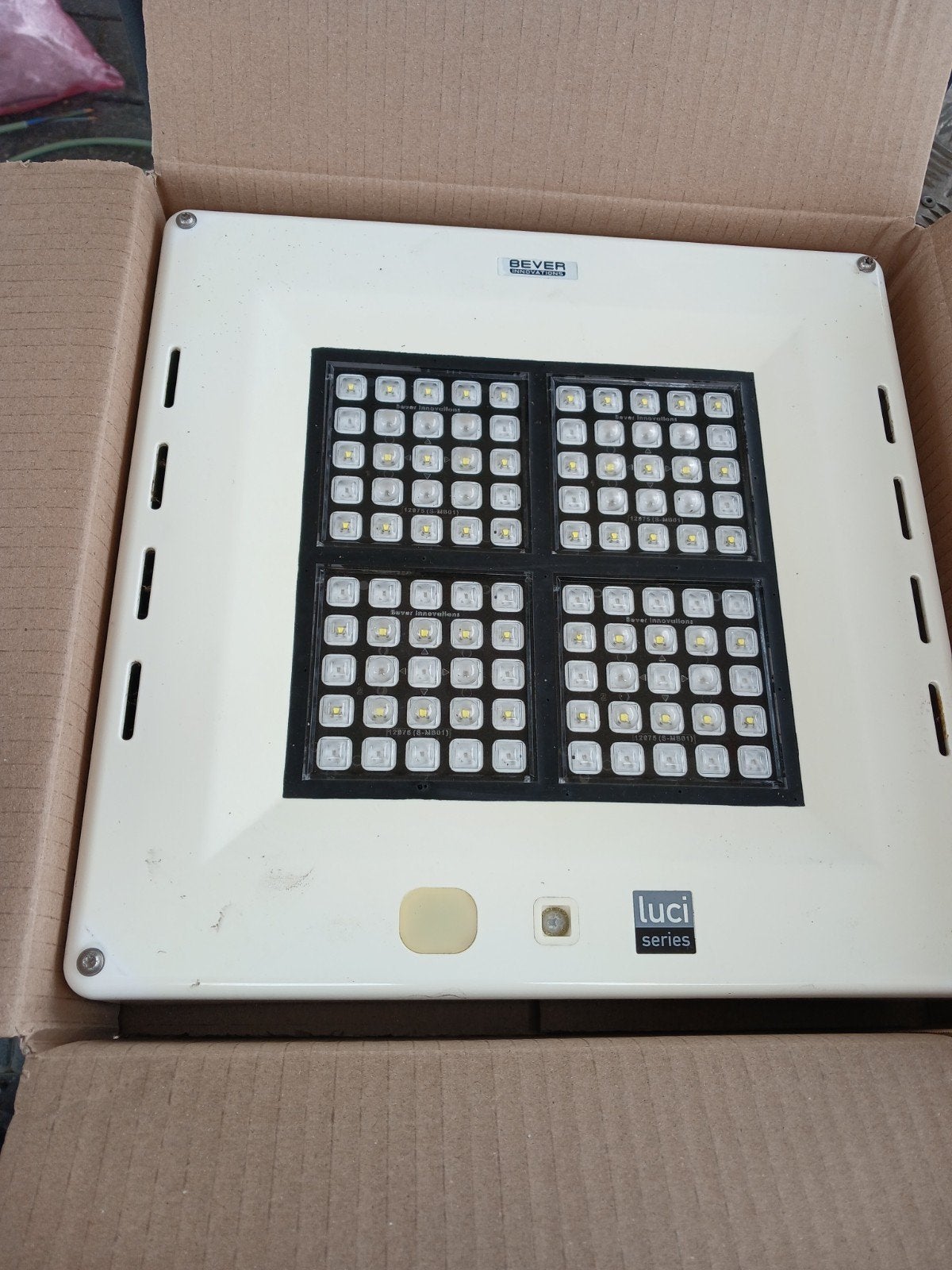 Led verlichting Bever vierkant 35 op 35cm, Ophalen, Gebruikt, Vierkant, Metaal