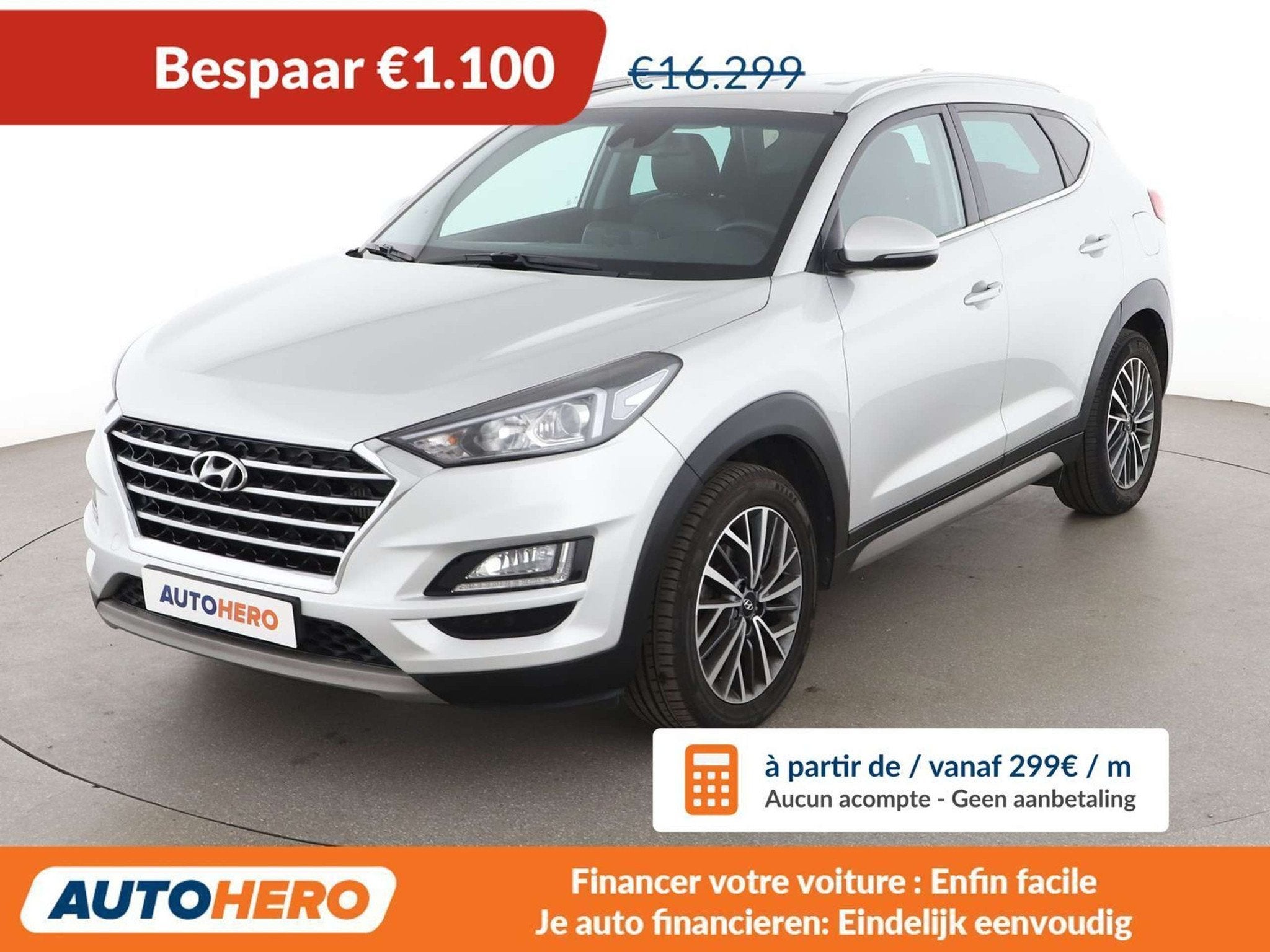 Hyundai Tucson 1.6 CRDi Business 2WD (automatique), Argent ou Gris, Euro 6, 5 portes, Automatique