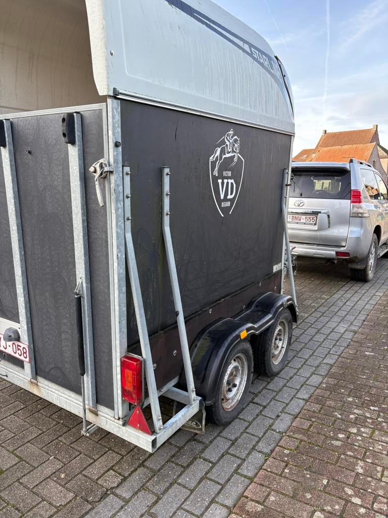 Paarden trailer, Enlèvement ou Envoi, Comme neuf, Remorque 2 chevaux