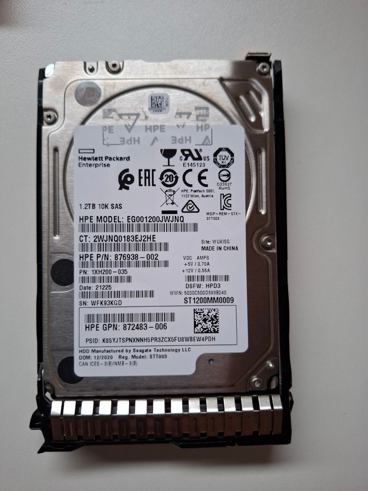10K SAS DS 1.2TB 872737, Computers en Software, Intern, Gebruikt, SAS, HDD