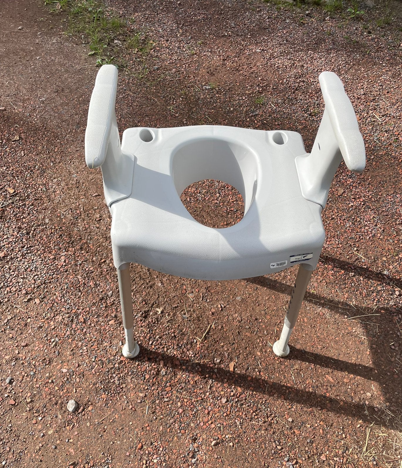 Stoel ( toilet  ) voor ouderen en met medische aandoening, Ophalen, Gebruikt, Grijs, Eén
