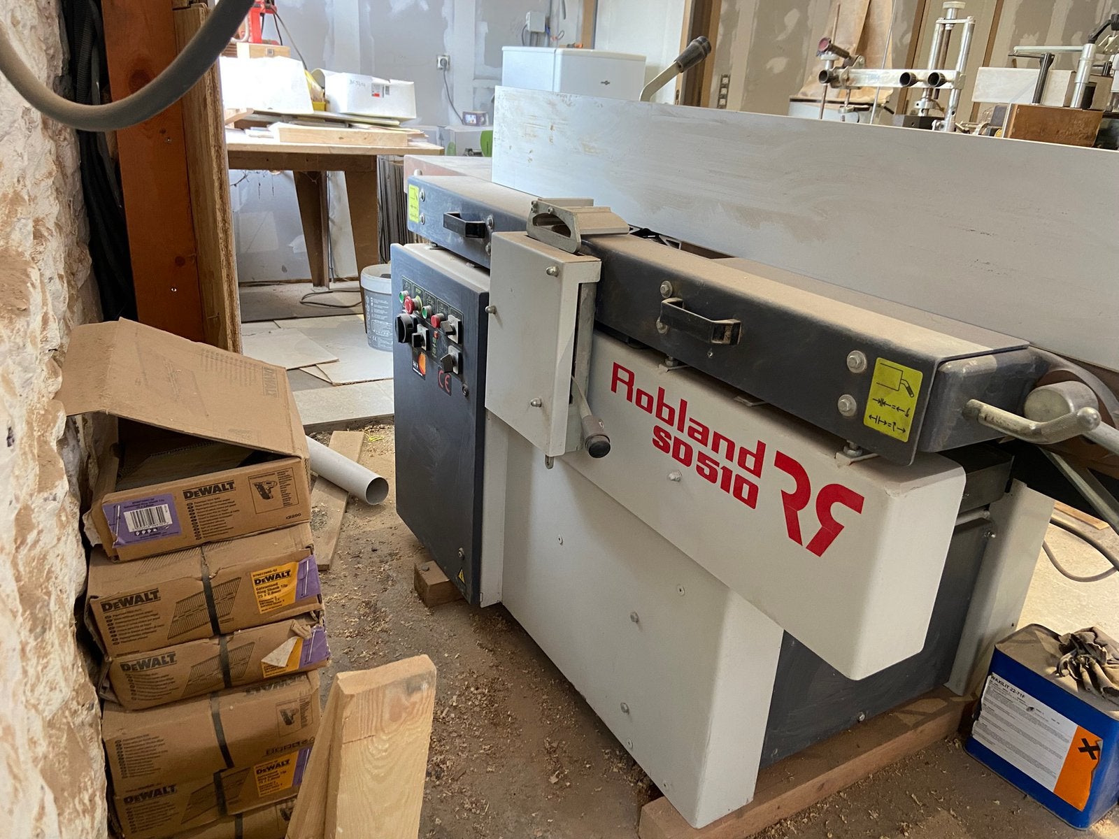 ROBLAND SD510 schaafmachine, Ophalen