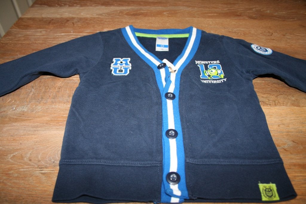 vest van Monsters University maat 98 (2), Kinderen en Baby's, Kinderkleding | Maat 98, Gebruikt, C&A, Trui of Vest, Ophalen of Verzenden