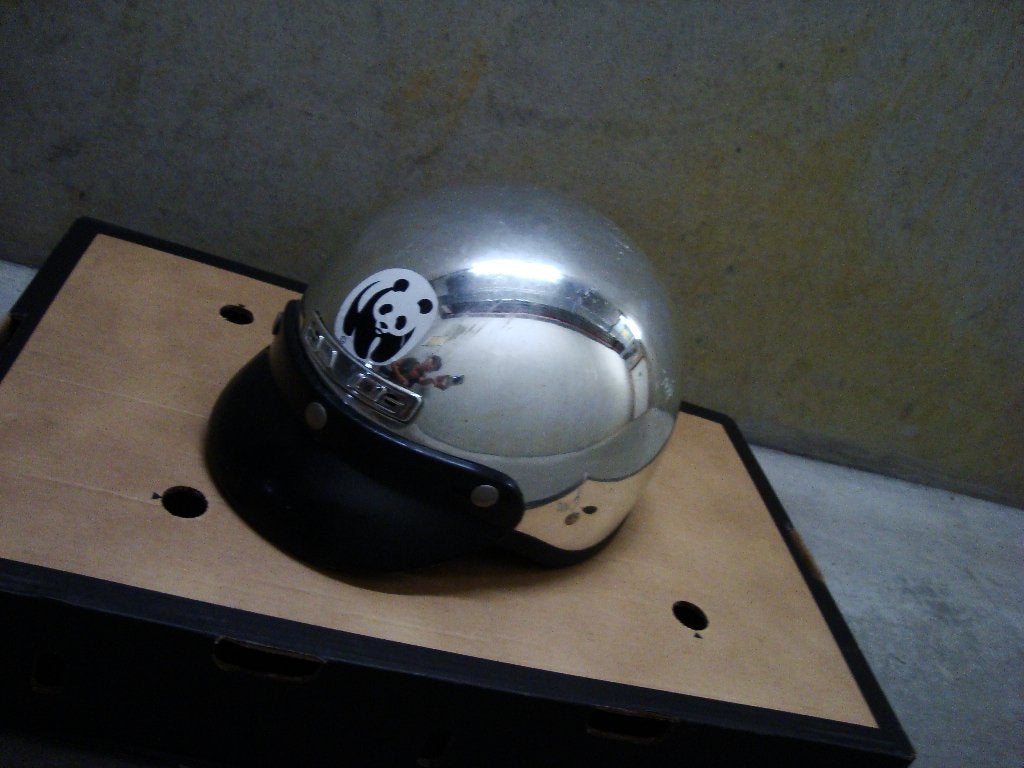 casque moto rétro argenté, Motos, Enlèvement, Seconde main