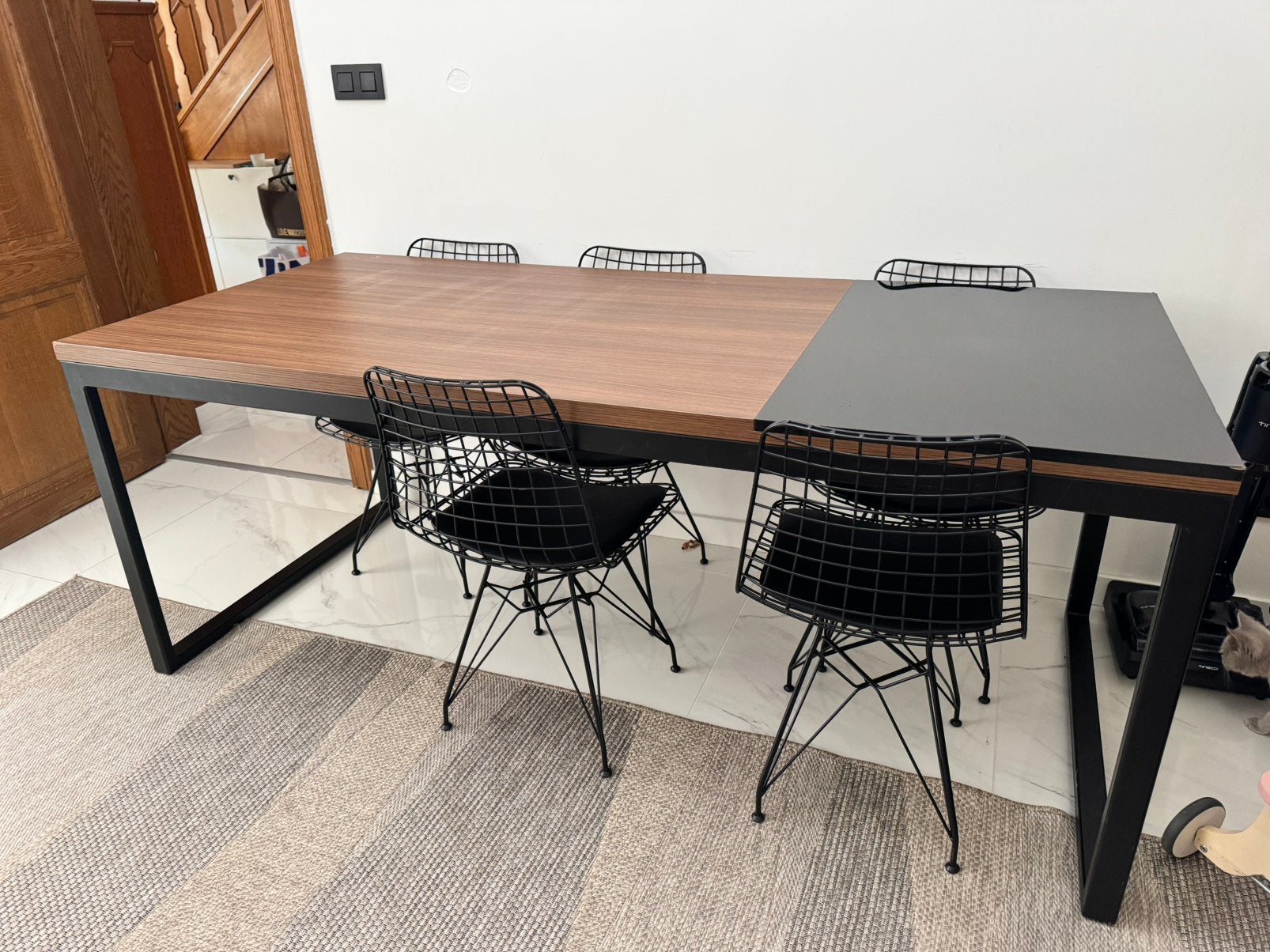 Salle a manger + 6 chaises, Enlèvement, Utilisé