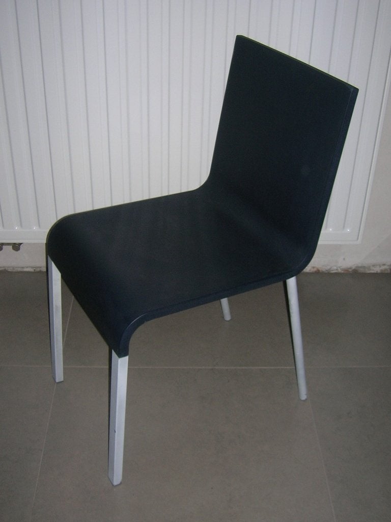 Maarten van Severen .03 stoel, Ophalen, Blauw, Metaal, Eén