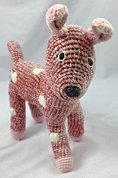 Peluche Anne-Claire Petit Bambi Ree au crochet, rose et roug, Enfants & Bébés, Jouets | Peluches, Comme neuf, Autres types, Overige karakters
