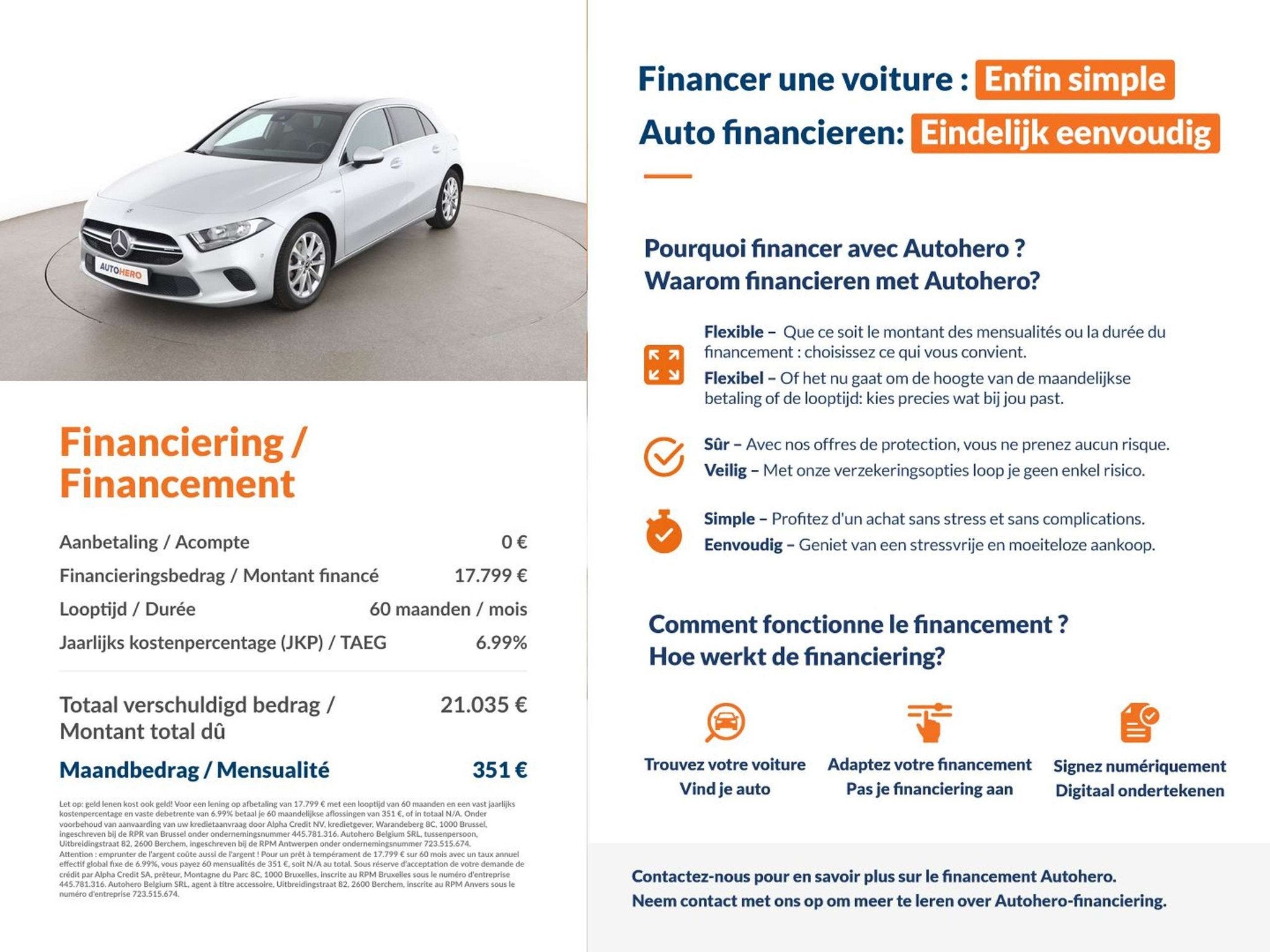 Mercedes-Benz A-Klasse 180 A 180 Progressive (bj 2019), Auto's, Gebruikt, 1350 kg, Lichtsensor, 136 pk