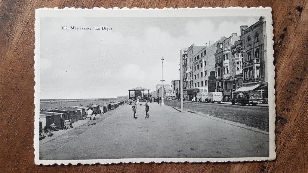 Postkaart Mariakerke La Digue, Verzamelen, Ophalen of Verzenden, 1940 tot 1960, Ongelopen, West-Vlaanderen