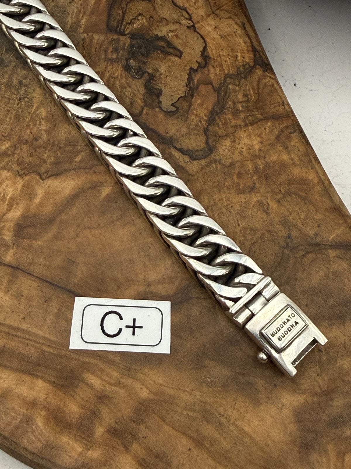 Bouddha à Bouddha «ESTHER SMALL» 19,5 cm• Taille: C+ «POLI», Enlèvement ou Envoi, Comme neuf, Argent, Argent
