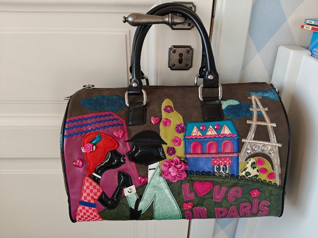 Braccialini Love in Paris Handtas Novelty Bag, Handtassen en Accessoires, Ophalen of Verzenden, Gebruikt, Overige kleuren, Handtas