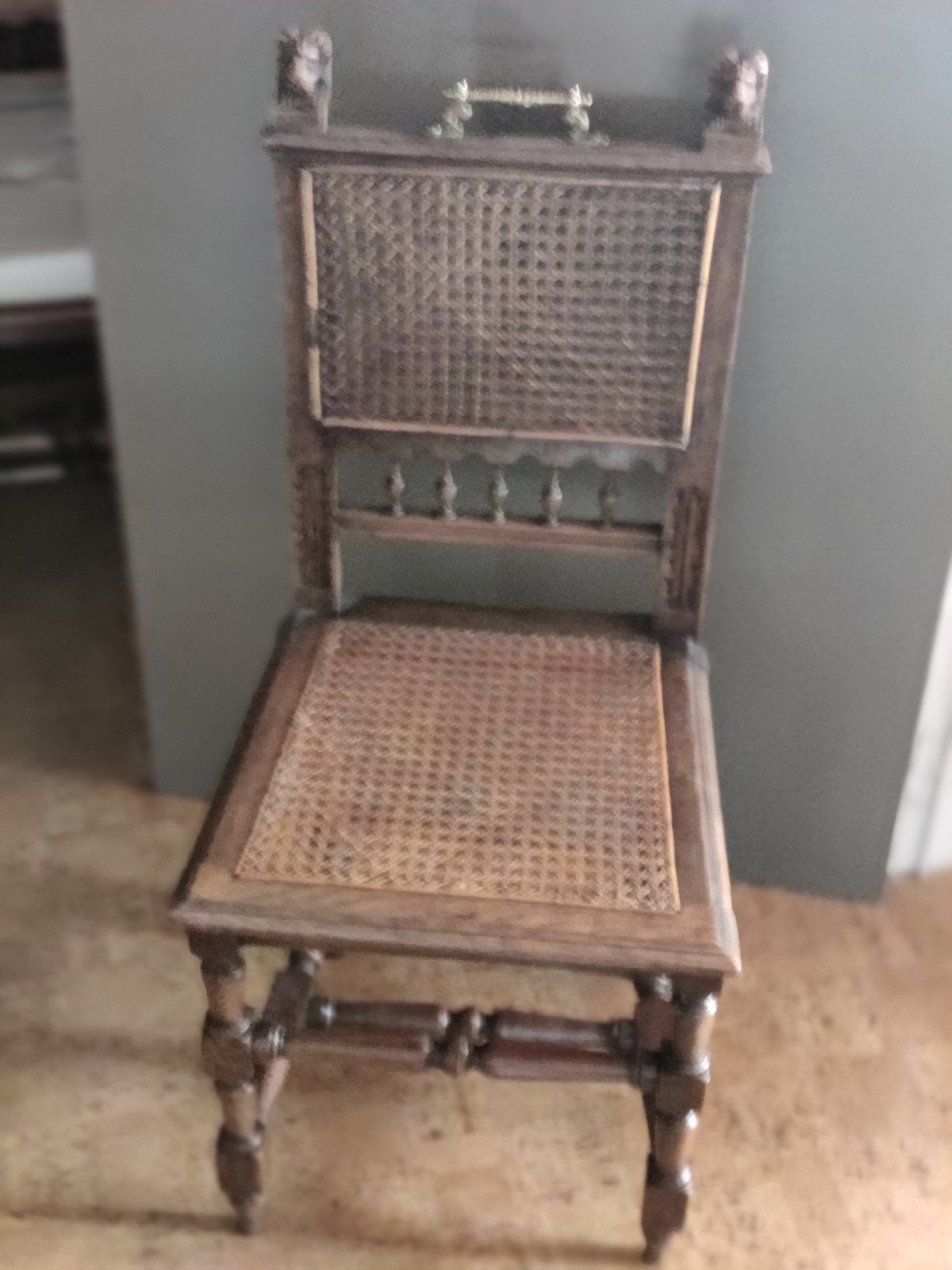 6 stoelen met rieten zitting, Antiek en Kunst, Ophalen
