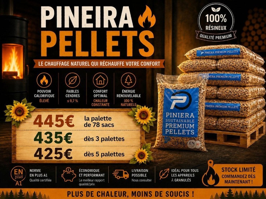 Pellet 100% resineux prix livraison  payer a la reception., Tuin en Terras, Brandhout, 6 m³ of meer, Verzenden, Overige houtsoorten