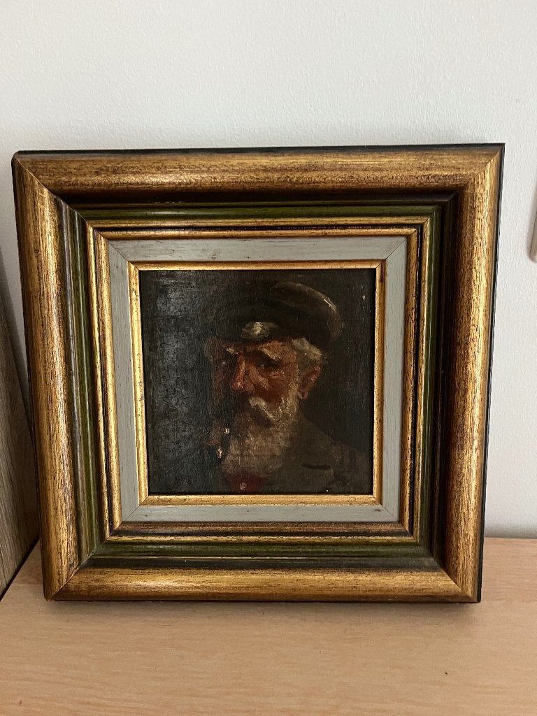 Klein schilderijtje op hout, Antiek en Kunst, Ophalen of Verzenden