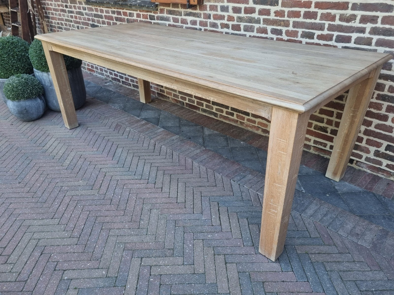 table/table à manger en chêne ART : 179/26.3, 200 cm ou plus, ., Landelijk, Enlèvement