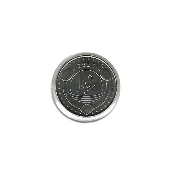 Curaçao, 10 Cent 2025., Ophalen of Verzenden, Zuid-Amerika, Losse munt
