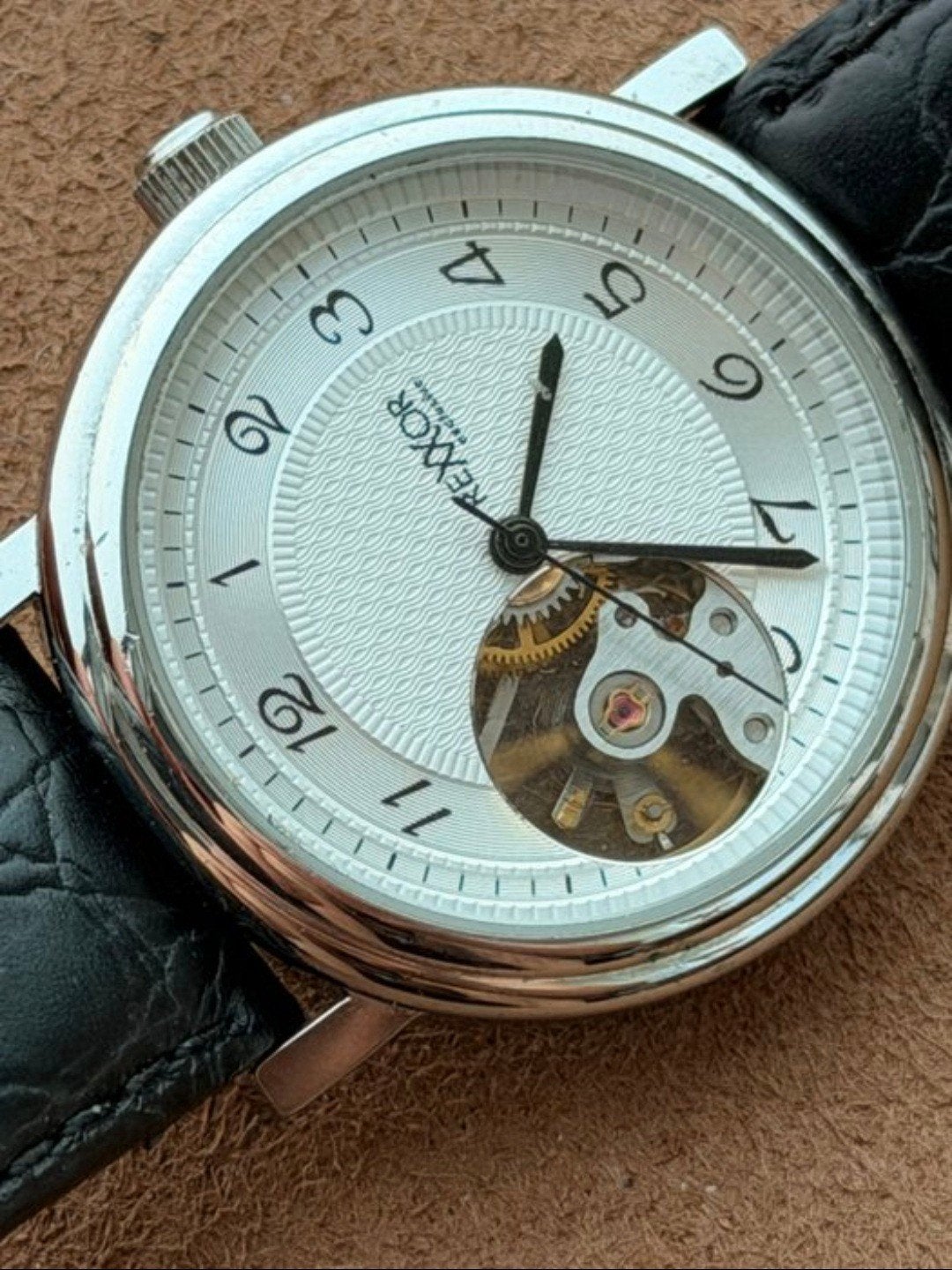 Rexxor open heart mechanical watch, Enlèvement, Acier, Montre-bracelet