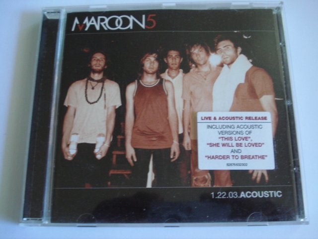 Maroon 5 1.22.03.ACOUSTIC CD album, Verzenden, Zo goed als nieuw, Poprock