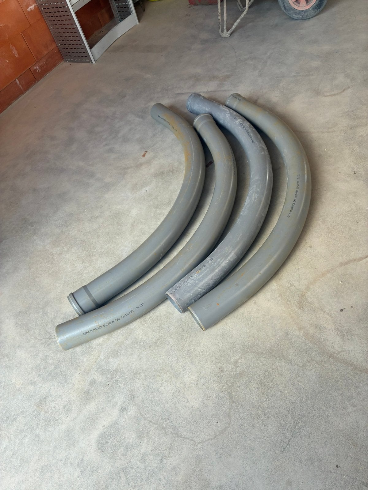 Pvc straalbocht 110, Ophalen, Bochten, PVC, Nieuw