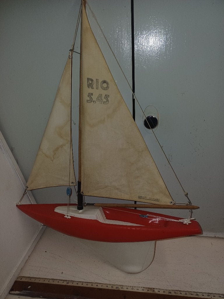 jouet ancien bateau à voile  de bassin 1960 RIO, Enlèvement ou Envoi