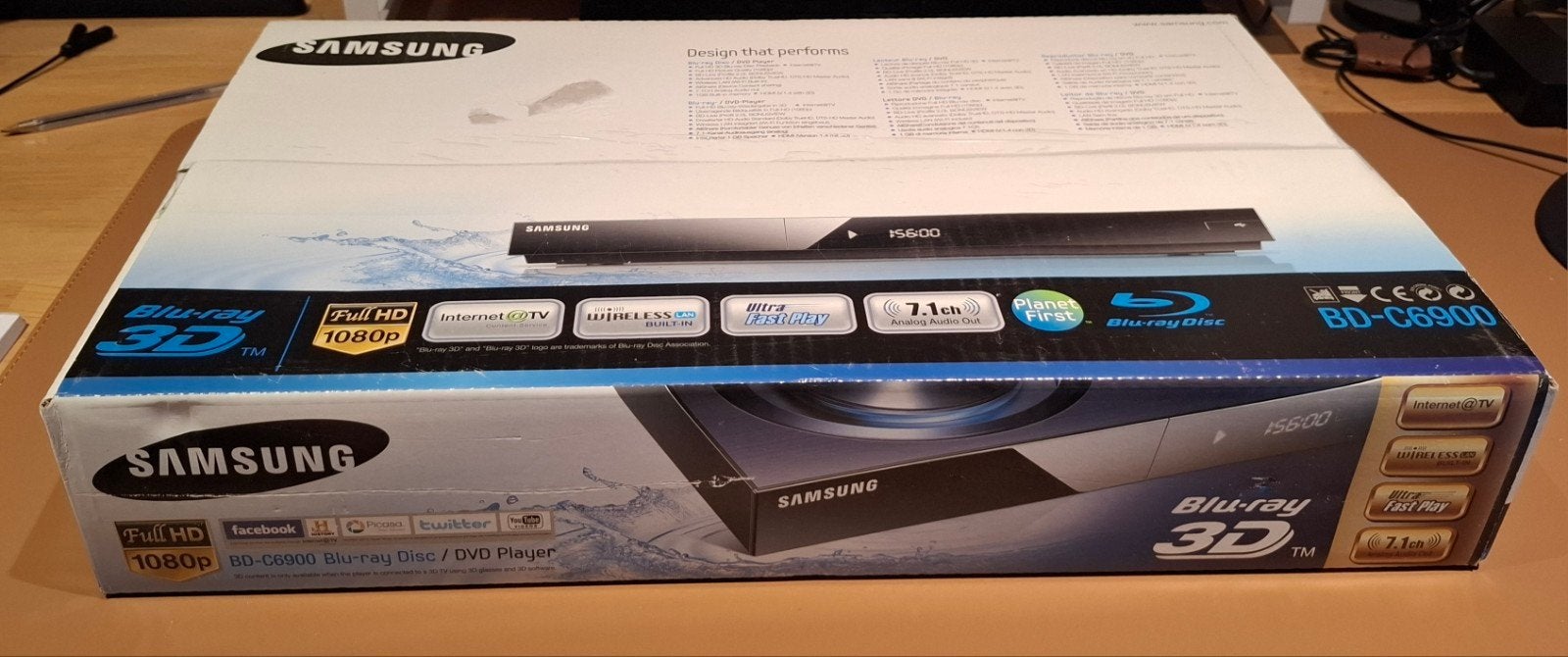Factory Sealed Samsung BD-C6900 3D Blu-ray en DVD speler, Ophalen of Verzenden, Nieuw, Samsung