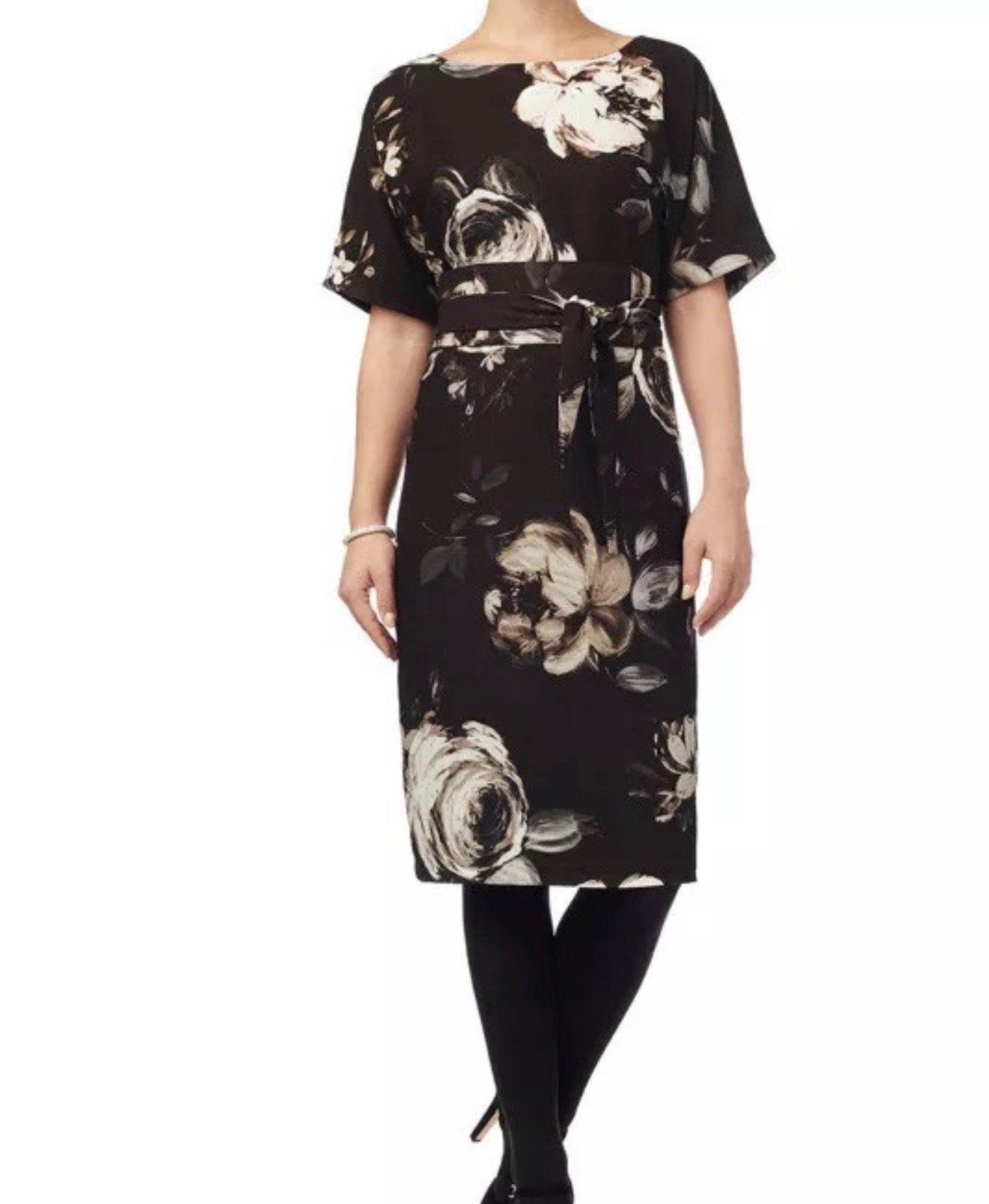 Robe florale PHASE EIGHT Joanie - Robe fleurie XL, Taille 46/48 (XL) ou plus grande, Enlèvement ou Envoi, Comme neuf, Multicolore
