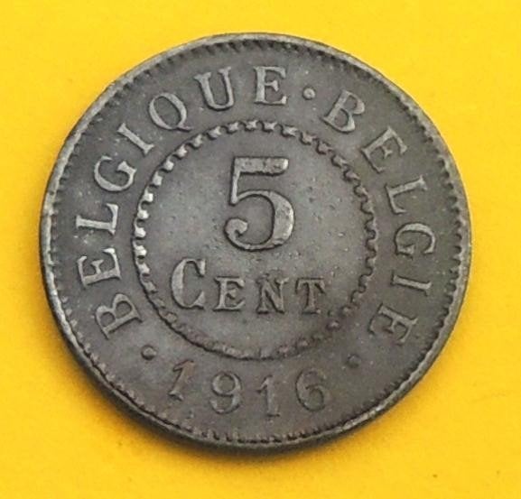 1916 5 centimes occupation allemande, Timbres & Monnaies, Monnaies | Belgique, Envoi, Métal, Monnaie en vrac