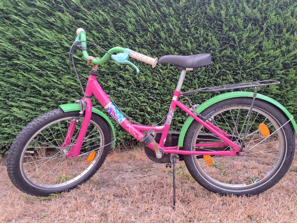 Meisjesfiets 20 inch, Fietsen en Brommers, Ophalen, Gebruikt, Schijfrem, 20 inch