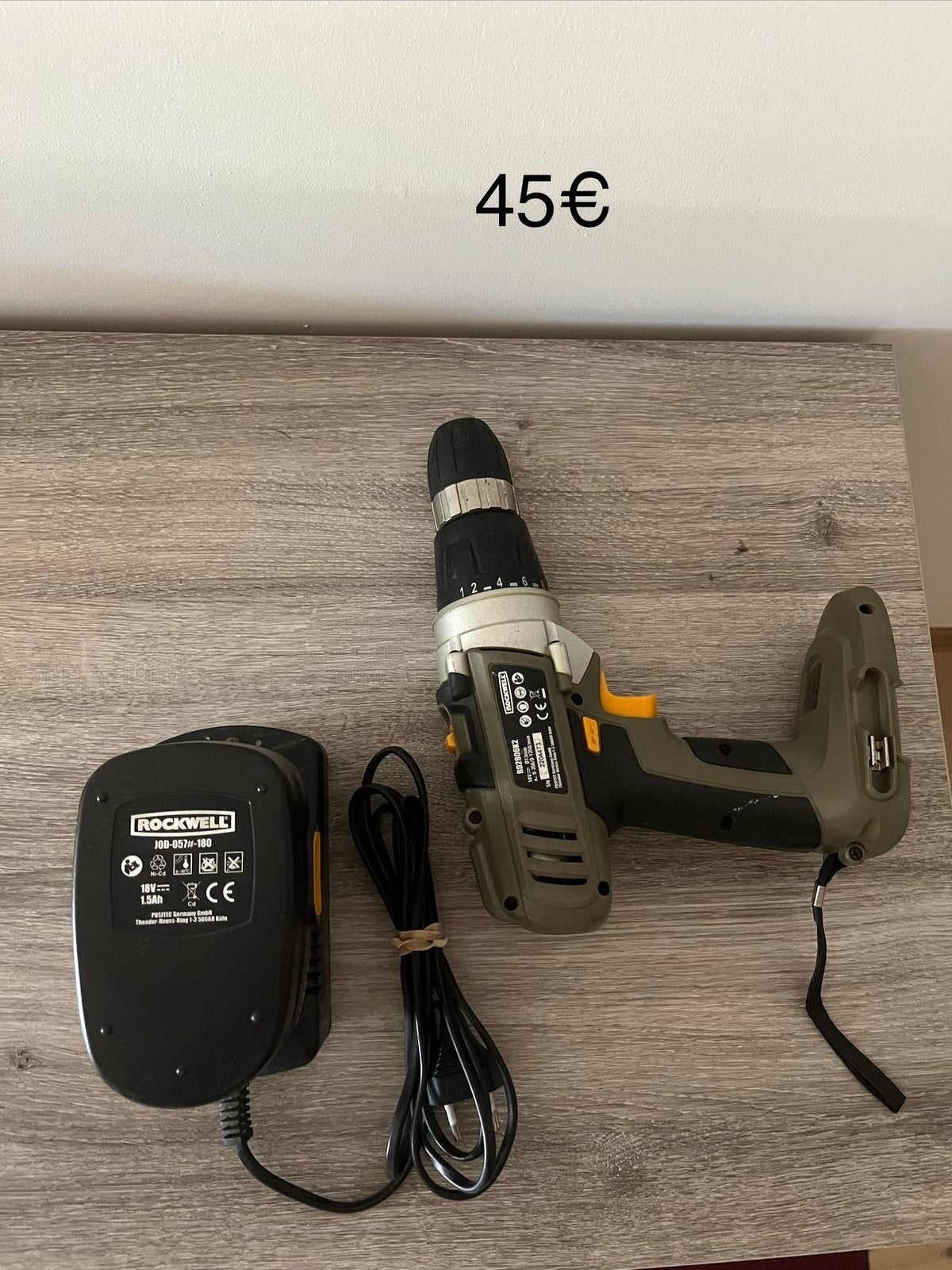 Perceuse-Visseuse sans fil Rockwell 18V, Ophalen, Gebruikt