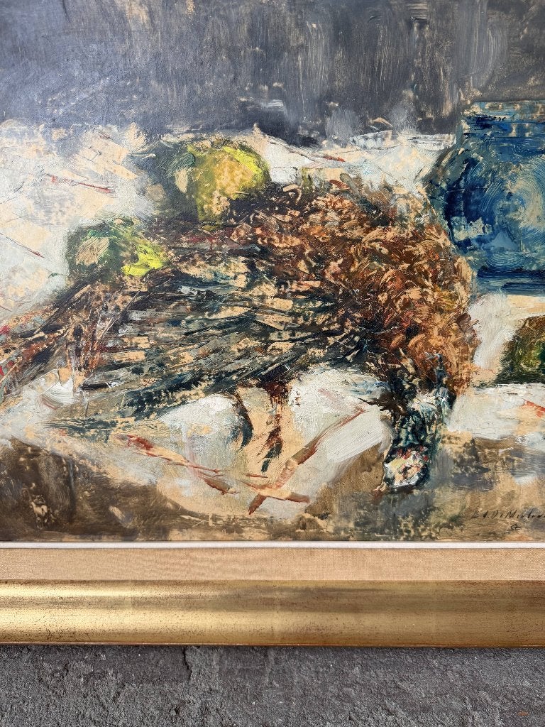 Edmond De Meulenaere (1884-1963) – Nature morte au faisan, Enlèvement ou Envoi, Peinture à l'huile, Panneau, Signé