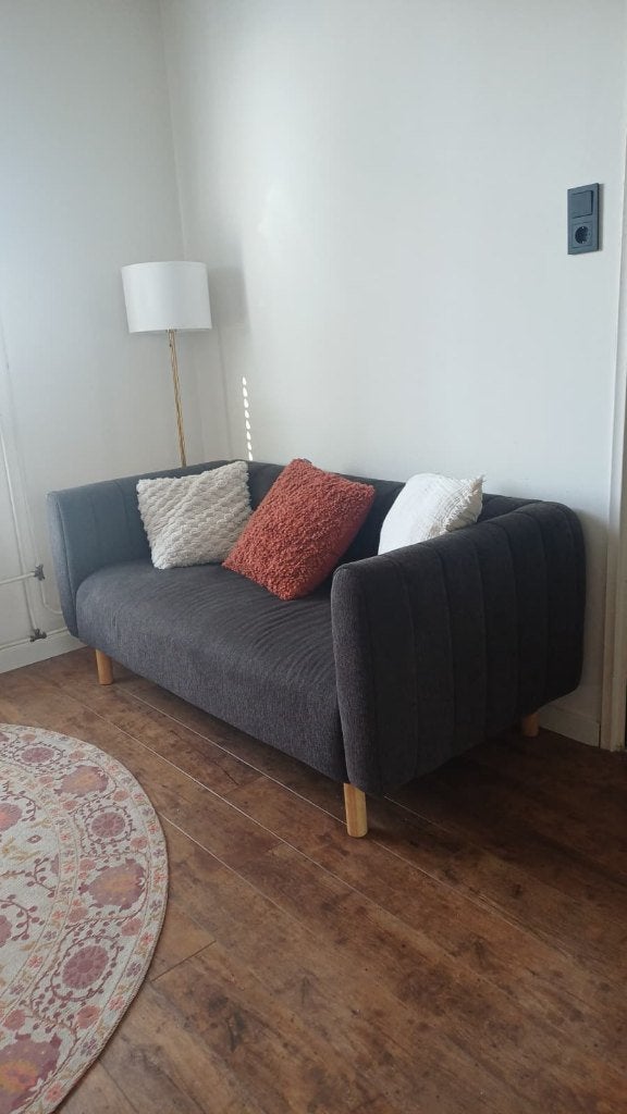 Donkerbruine zetel Jysk 2,5 zits, Huis en Inrichting, Zetels | Zetels, Ophalen, 150 tot 200 cm, Tweepersoons, 75 tot 100 cm