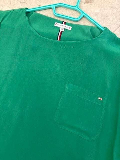 Blouse Tommy Hilfiger taille 40, Enlèvement ou Envoi, Comme neuf, Vert, Taille 38/40 (M)