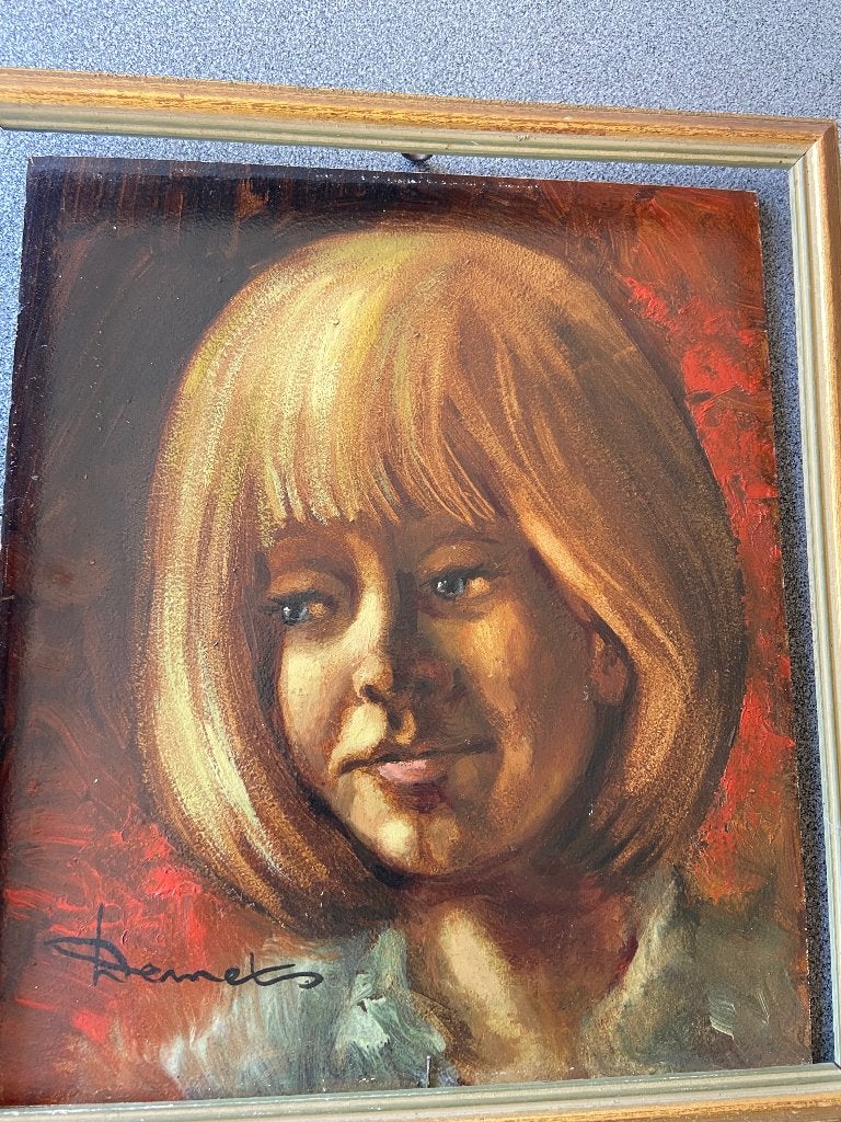 Schilderij, Antiek en Kunst, Ophalen, Paneel, Portret of Personen, Olieverf