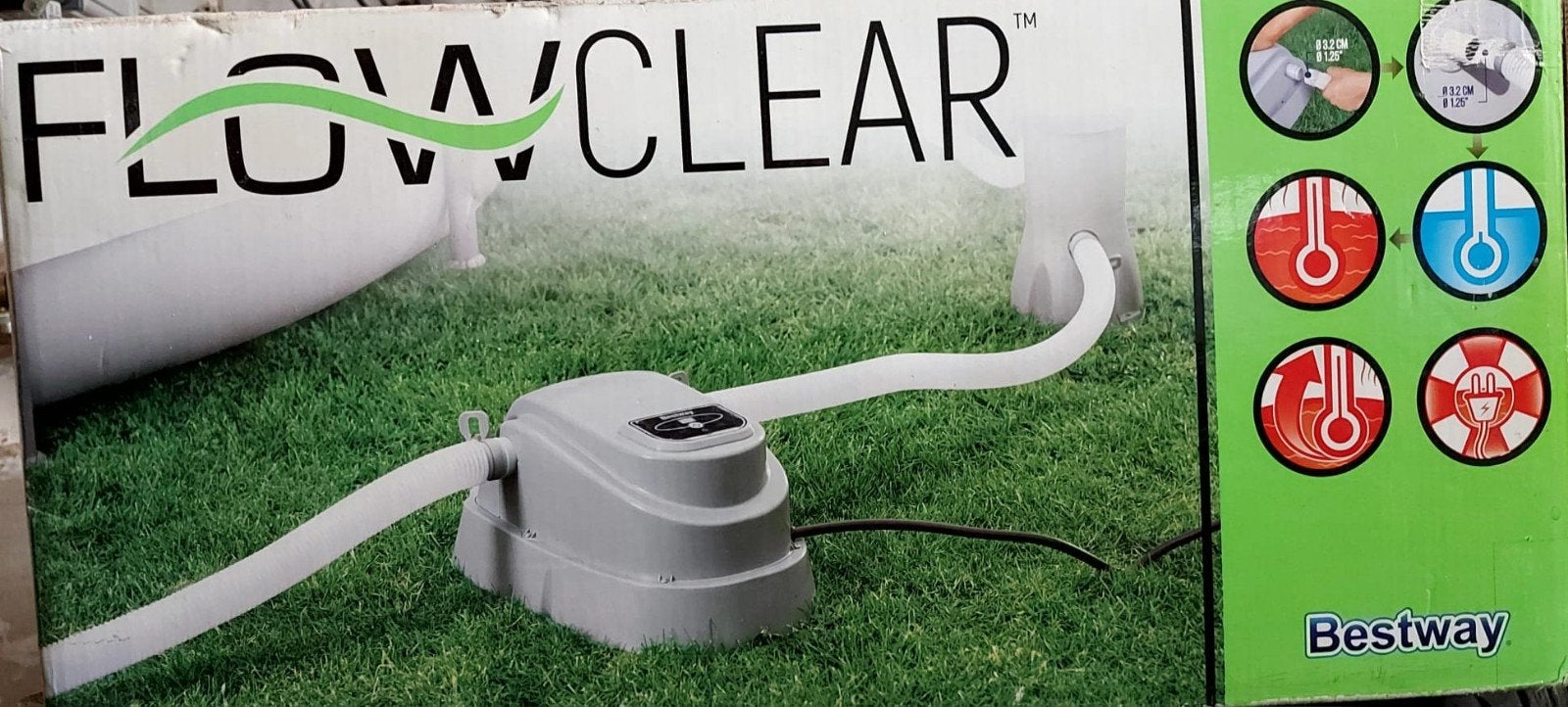 Flowclear zwembad, Ophalen