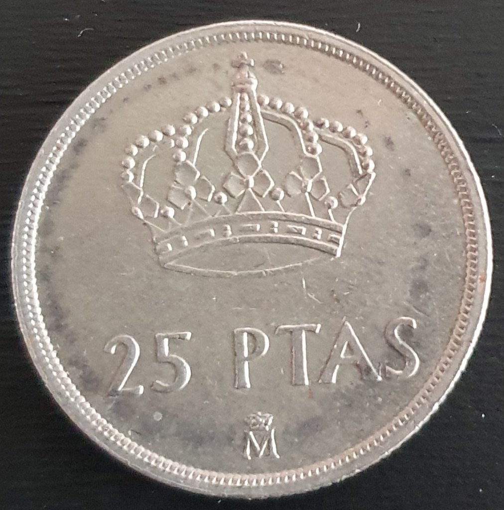 25 peseta van Spanje van 1982, Timbres & Monnaies, Monnaies | Europe | Monnaies non-euro, Série, Enlèvement ou Envoi