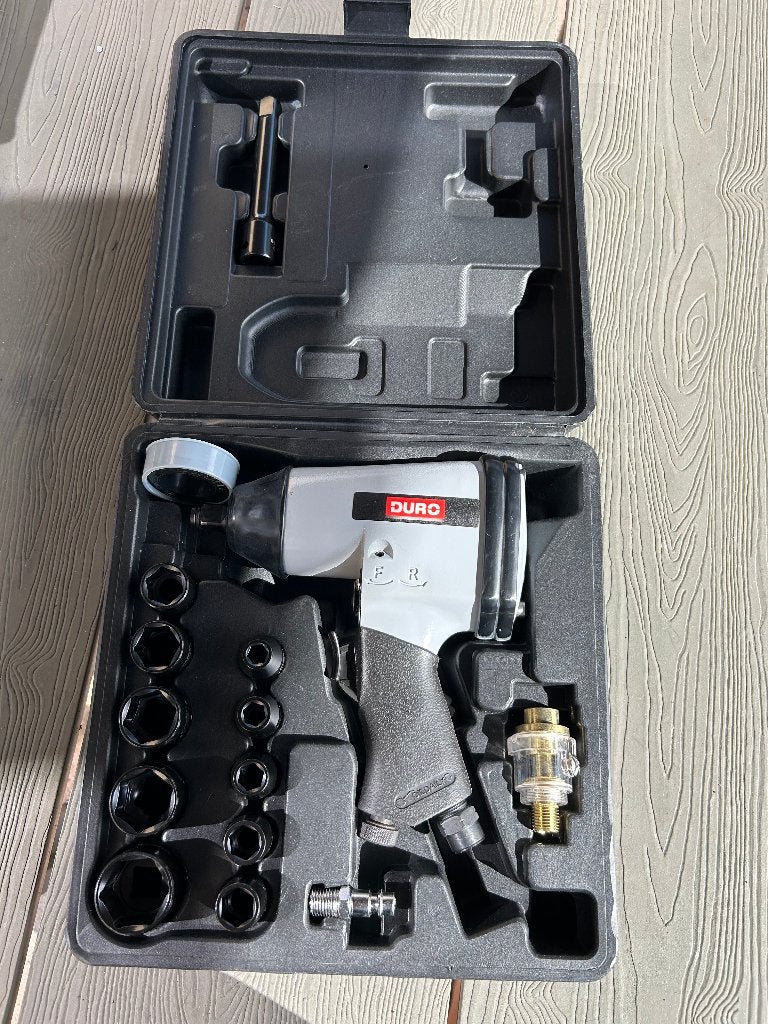 DURO pneumat slagmoersleutel 1/2” complete set ongebruikt, Auto diversen, Autogereedschap, Ophalen, Nieuw