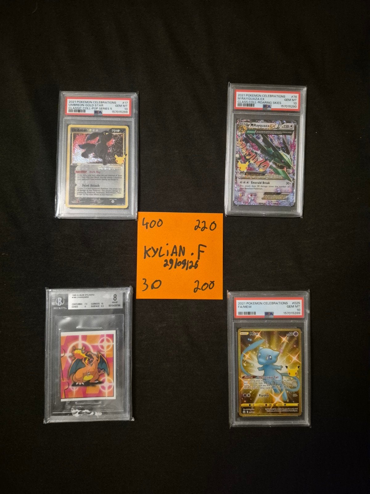 pokemon slabs, Ophalen of Verzenden