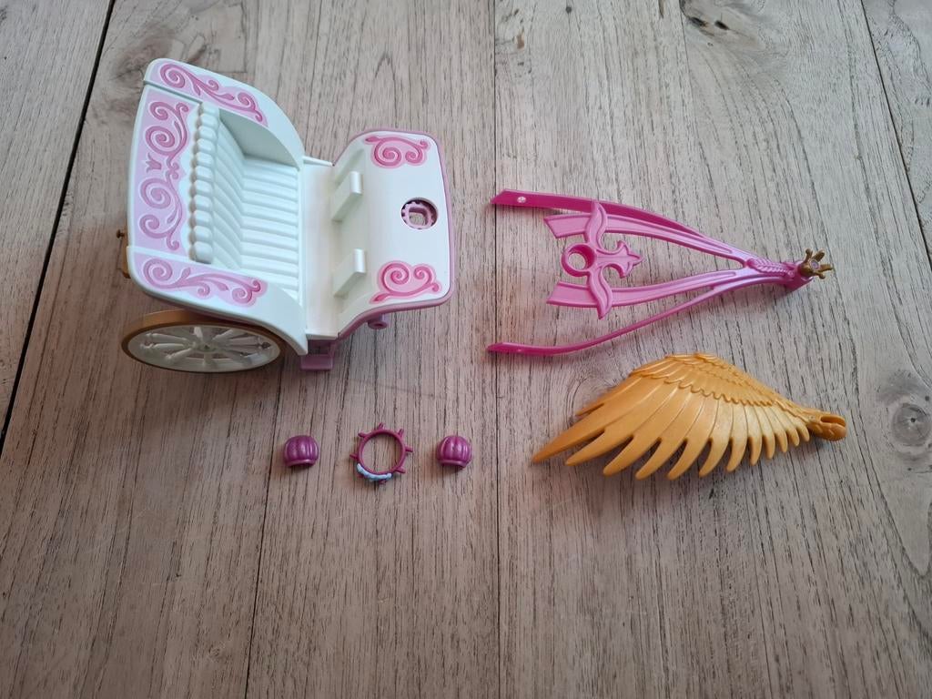 Playmobil onderdelen set 5143 Pegasuspaard met koets, Kinderen en Baby's, Ophalen of Verzenden, Gebruikt, Los Playmobil