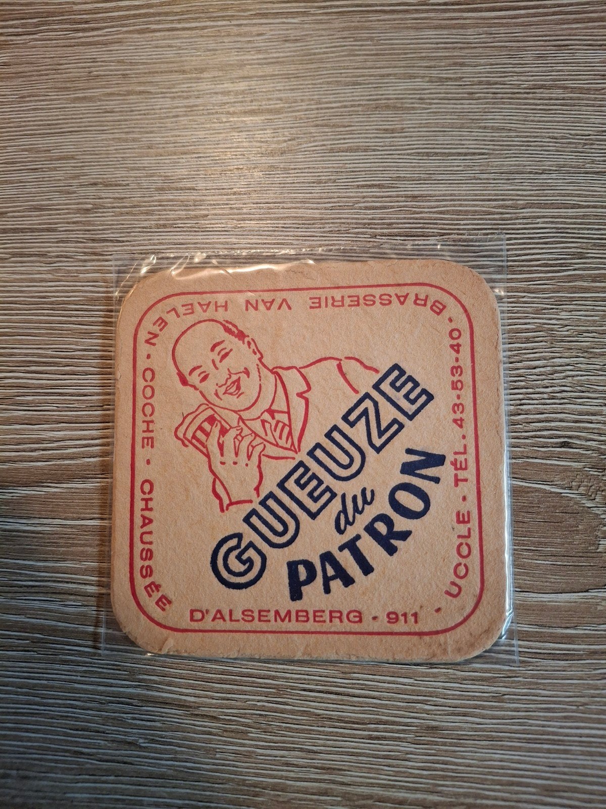 Oud bierviltje gueuze du patron van haelen, Verzamelen, Ophalen of Verzenden