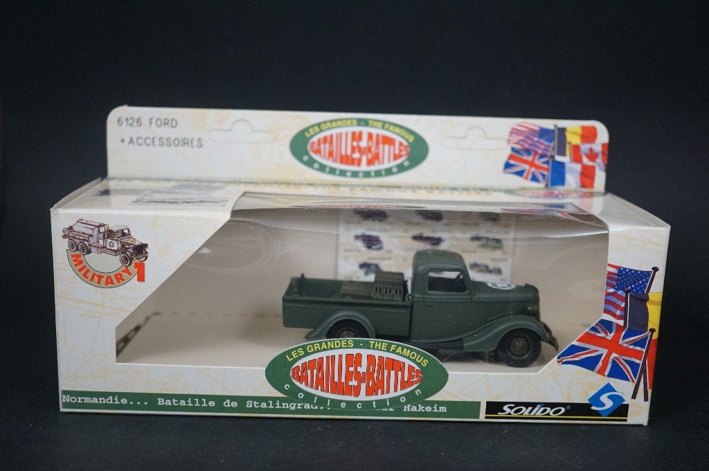 Solido Ford army pick up - 1/43 - TOP, Hobby en Vrije tijd, Modelauto's | 1:43, Ophalen of Verzenden, Zo goed als nieuw, Solido