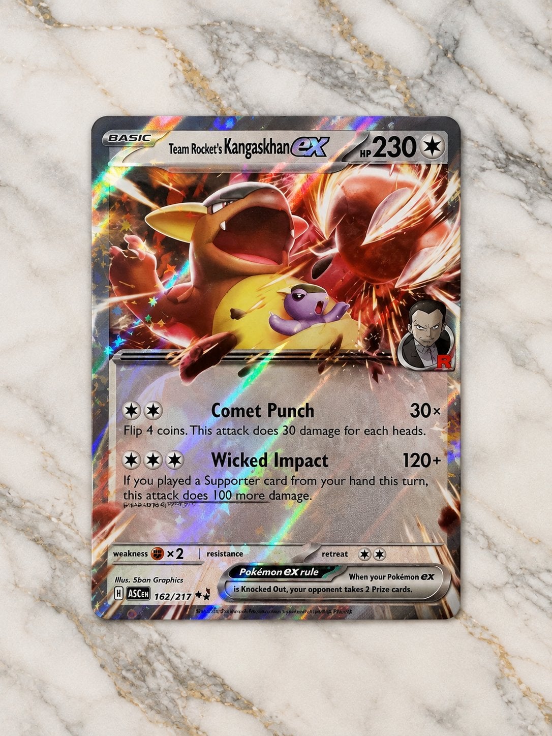 Team rocket’s kanghaskhan pokemon kaart, Ophalen of Verzenden, Nieuw