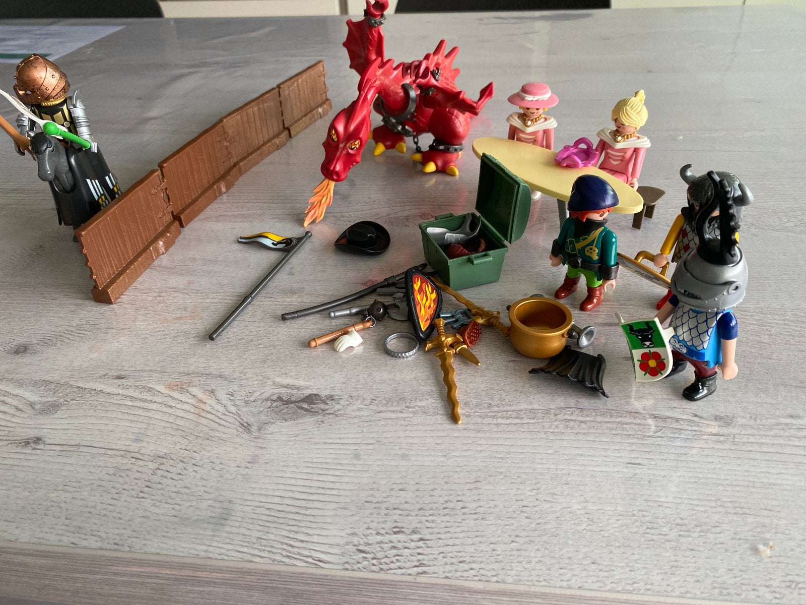 Ridders en een draak, Kinderen en Baby's, Speelgoed | Playmobil, Ophalen, Gebruikt, Figuren