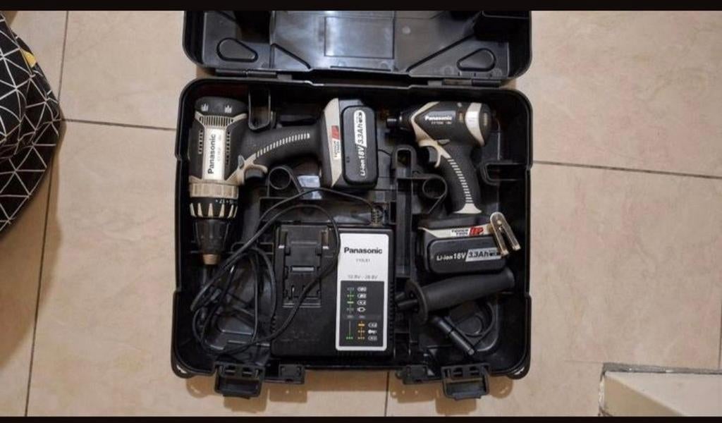 Panasonic boormachine en slagschroevendraaier ., Doe-het-zelf en Bouw, Gereedschap | Boormachines, Ophalen, Boormachine