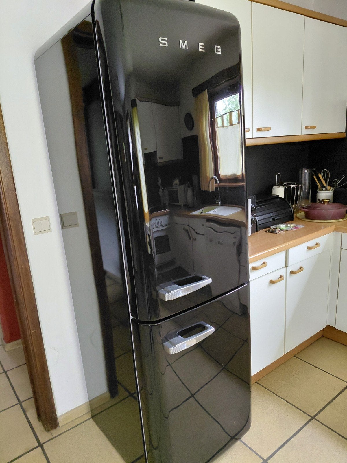 Vends Frigo Smeg, Electroménager, Réfrigérateurs & Frigos, 160 cm ou plus, Comme neuf, Enlèvement, 200 litres ou plus
