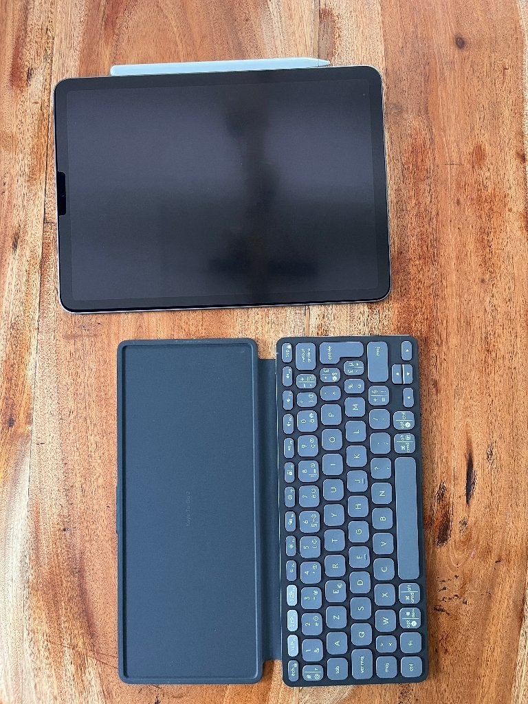 iPad Air 4 64 Go + Apple Pencil 2 + Logitech Keys-To-Go, Computers en Software, Apple iPads, Ophalen, Zwart, Apple iPad Air, 11 inch