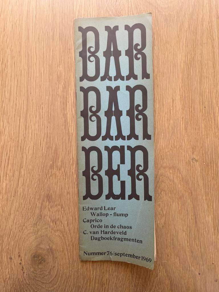 Barbarber 76 1969, Boeken, Gedichten en Poëzie, Verzenden, Zo goed als nieuw