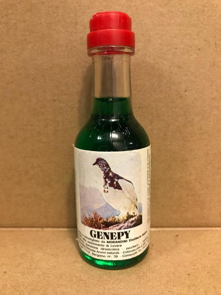 Genepy - Morandini - Proefflesje alcohol - 25 cc - 43°, Ophalen of Verzenden, Italië, Overige typen, Vol